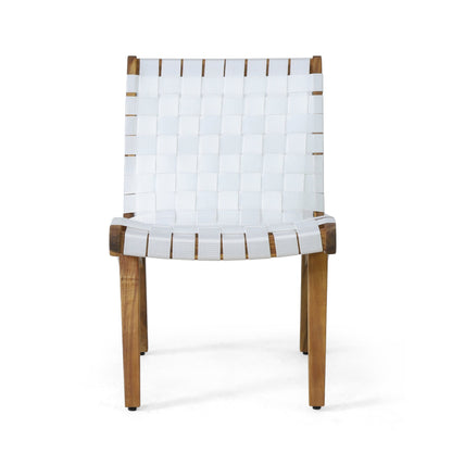 Ensemble de chat d'extérieur Charlotter en corde et bois d'acacia par Christopher Knight Home