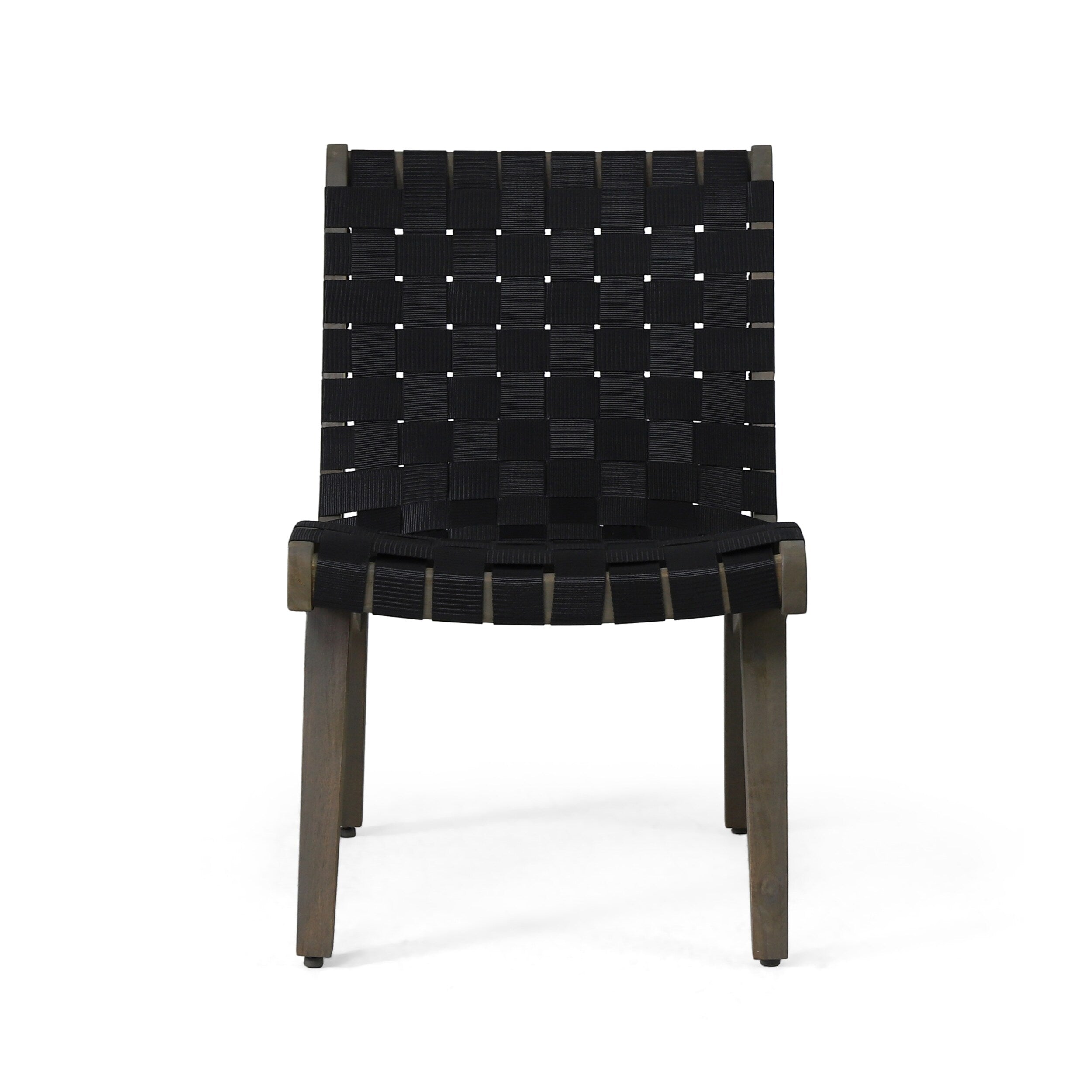 Ensemble de chat d'extérieur Charlotter en corde et bois d'acacia par Christopher Knight Home