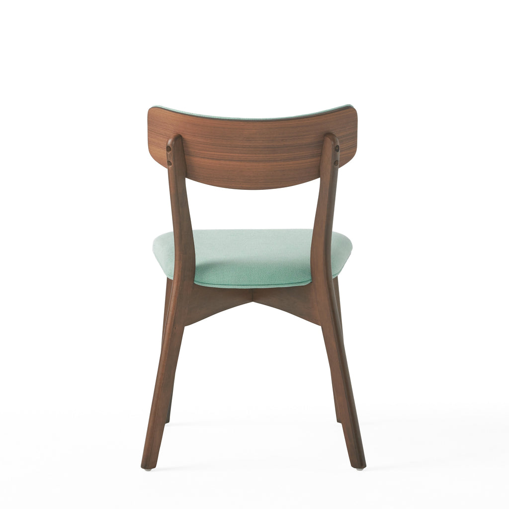 Chaises de salle à manger Chazz en bois d'hévéa rembourrées, style milieu de siècle (lot de 2/4) par Christopher Knight Home