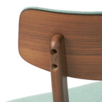 Chaises de salle à manger Chazz en bois d'hévéa rembourrées, style milieu de siècle (lot de 2/4) par Christopher Knight Home