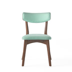 Chaises de salle à manger Chazz en bois d'hévéa rembourrées, style milieu de siècle (lot de 2/4) par Christopher Knight Home