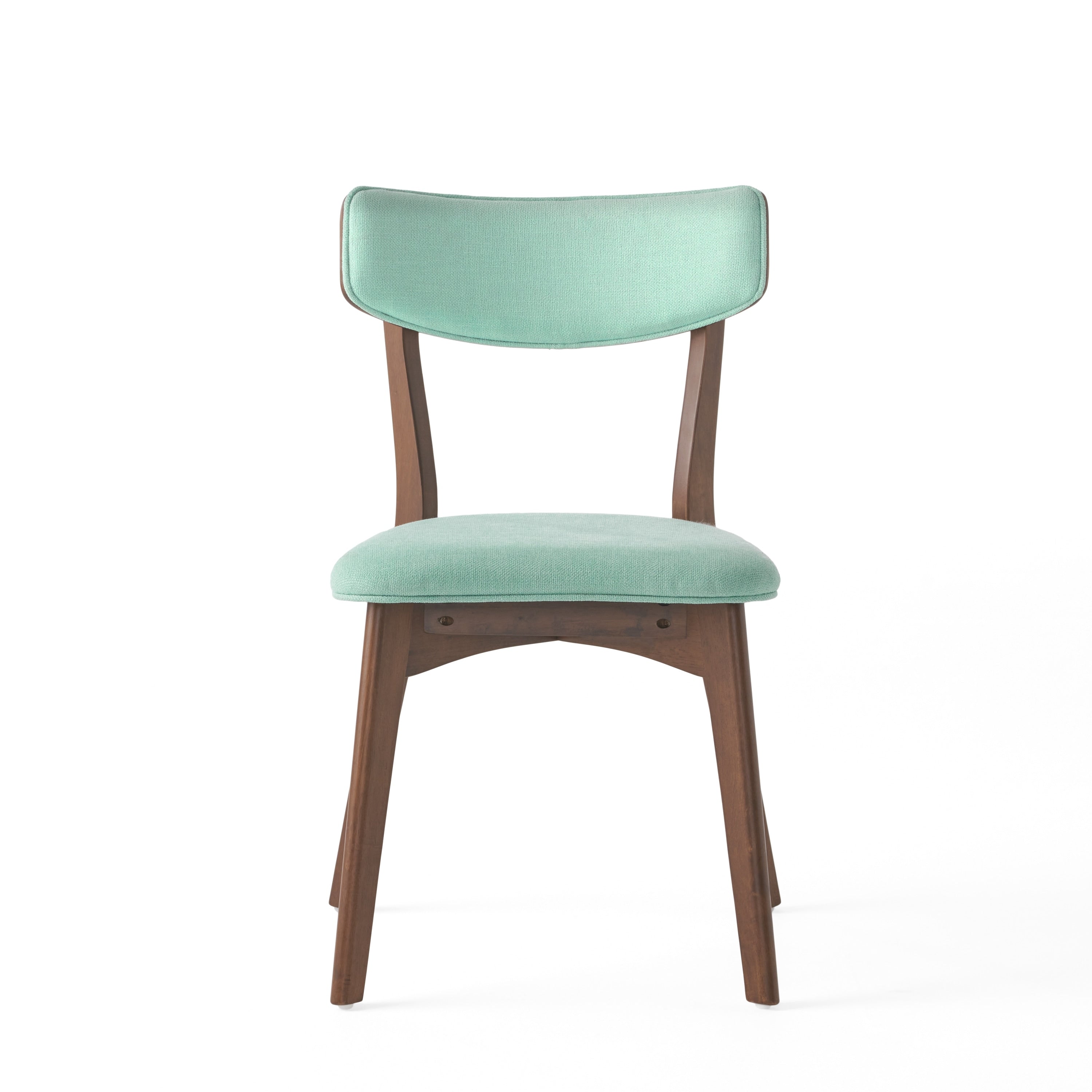 Chaises de salle à manger Chazz en bois d'hévéa rembourrées, style milieu de siècle (lot de 2/4) par Christopher Knight Home