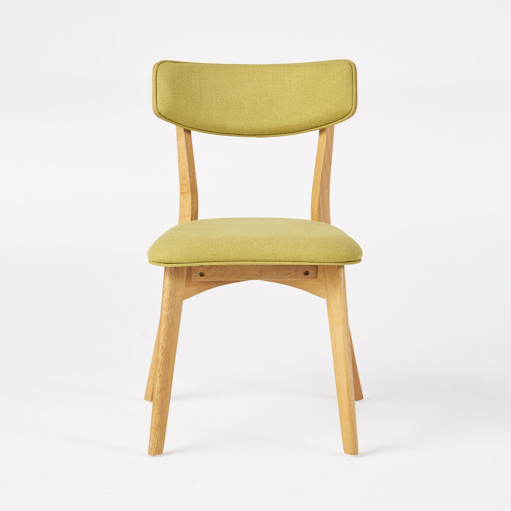 Chaises de salle à manger Chazz en bois d'hévéa rembourrées, style milieu de siècle (lot de 2/4) par Christopher Knight Home