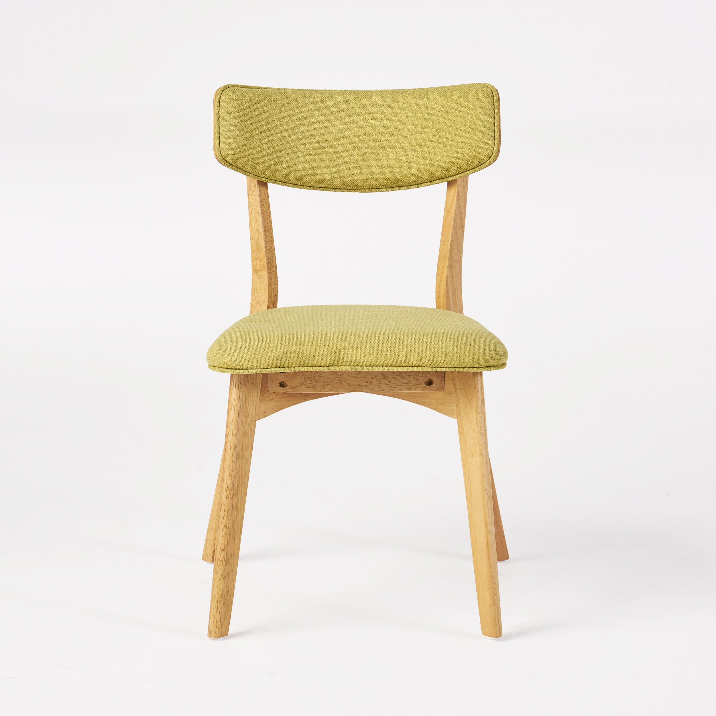 Chaises de salle à manger Chazz en bois d'hévéa rembourrées, style milieu de siècle (lot de 2/4) par Christopher Knight Home