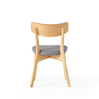 Chaises de salle à manger Chazz en bois d'hévéa rembourrées, style milieu de siècle (lot de 2/4) par Christopher Knight Home