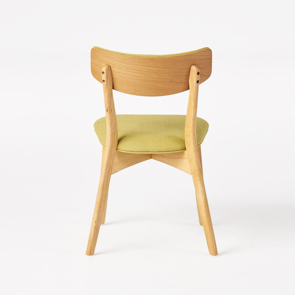 Chaises de salle à manger Chazz en bois d'hévéa rembourrées, style milieu de siècle (lot de 2/4) par Christopher Knight Home