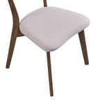 Chaises de salle à manger Chazz en bois d'hévéa rembourrées, style milieu de siècle (lot de 2/4) par Christopher Knight Home