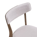Chaises de salle à manger Chazz en bois d'hévéa rembourrées, style milieu de siècle (lot de 2/4) par Christopher Knight Home