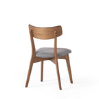 Chaises de salle à manger Chazz en bois d'hévéa rembourrées, style milieu de siècle (lot de 2/4) par Christopher Knight Home
