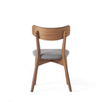 Chaises de salle à manger Chazz en bois d'hévéa rembourrées, style milieu de siècle (lot de 2/4) par Christopher Knight Home
