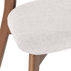 Chaises de salle à manger Chazz en bois d'hévéa rembourrées, style milieu de siècle (lot de 2/4) par Christopher Knight Home