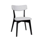 Chaises de salle à manger Chazz en bois d'hévéa rembourrées, style milieu de siècle (lot de 2/4) par Christopher Knight Home