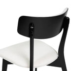 Chaises de salle à manger Chazz en bois d'hévéa rembourrées, style milieu de siècle (lot de 2/4) par Christopher Knight Home