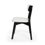 Chaises de salle à manger Chazz en bois d'hévéa rembourrées, style milieu de siècle (lot de 2/4) par Christopher Knight Home