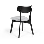 Chaises de salle à manger Chazz en bois d'hévéa rembourrées, style milieu de siècle (lot de 2/4) par Christopher Knight Home