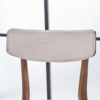 Chaises de salle à manger Chazz en bois d'hévéa rembourrées, style milieu de siècle (lot de 2/4) par Christopher Knight Home