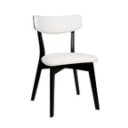 Chaises de salle à manger Chazz en bois d'hévéa rembourrées, style milieu de siècle (lot de 2/4) par Christopher Knight Home