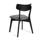 Chaises de salle à manger Chazz en bois d'hévéa rembourrées, style milieu de siècle (lot de 2/4) par Christopher Knight Home