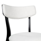 Chaises de salle à manger Chazz en bois d'hévéa rembourrées, style milieu de siècle (lot de 2/4) par Christopher Knight Home