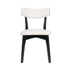 Chaises de salle à manger Chazz en bois d'hévéa rembourrées, style milieu de siècle (lot de 2/4) par Christopher Knight Home