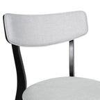 Chaises de salle à manger Chazz en bois d'hévéa rembourrées, style milieu de siècle (lot de 2/4) par Christopher Knight Home