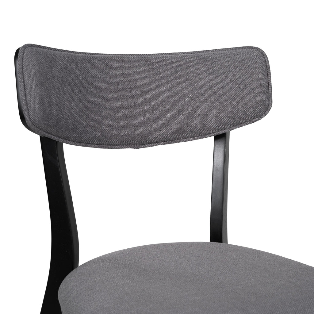 Chaises de salle à manger Chazz en bois d'hévéa rembourrées, style milieu de siècle (lot de 2/4) par Christopher Knight Home