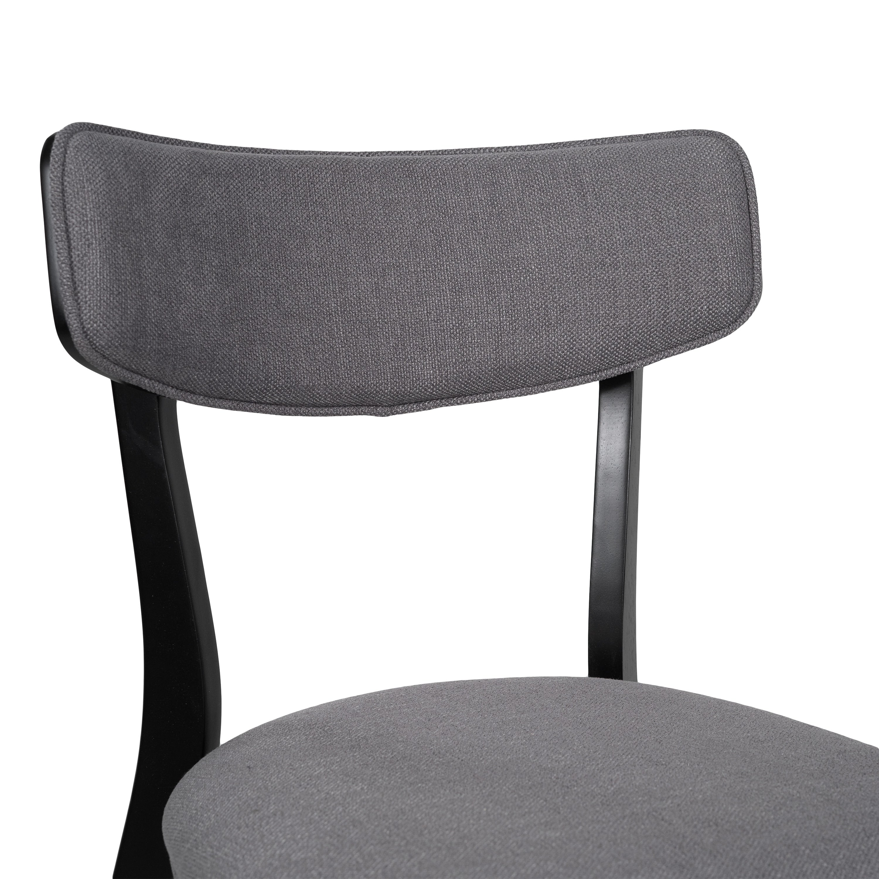 Chaises de salle à manger Chazz en bois d'hévéa rembourrées, style milieu de siècle (lot de 2/4) par Christopher Knight Home