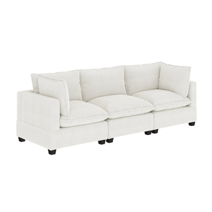 Canapé modulaire rembourré Chelsea Modern Cloud avec assise profonde et coussins moelleux