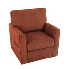 Fauteuil pivotant à 360° en chenille, fauteuil moderne avec poches latérales, fauteuil pivotant, fauteuil inclinable ergonomique pour chambre à coucher