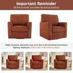 Fauteuil pivotant à 360° en chenille, fauteuil moderne avec poches latérales, fauteuil pivotant, fauteuil inclinable ergonomique pour chambre à coucher