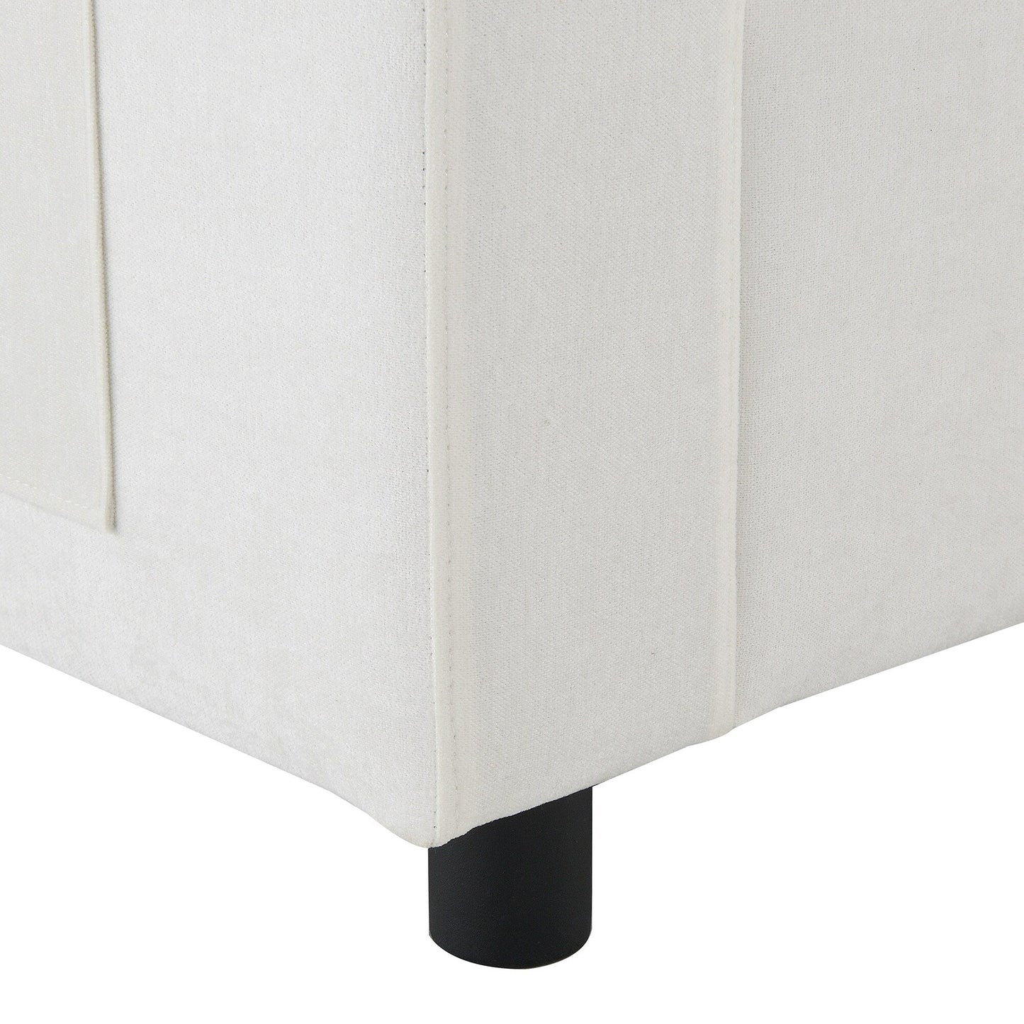 Canapé modulaire sectionnel en chenille avec poches de rangement, ensemble de canapés en U 5 places avec coussins, canapé Cloud avec 2 poufs amovibles