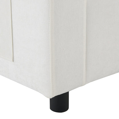 Canapé modulaire sectionnel en chenille avec poches de rangement, ensemble de canapés en U 5 places avec coussins, canapé Cloud avec 2 poufs amovibles