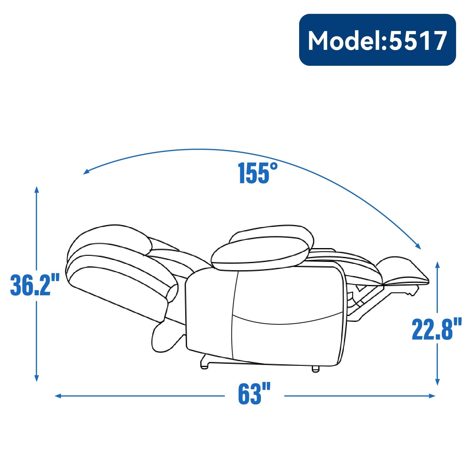 Fauteuil inclinable et massant à 8 points avec relevage électrique en chenille, chauffage de la taille, ports USB et porte-gobelet en acier inoxydable