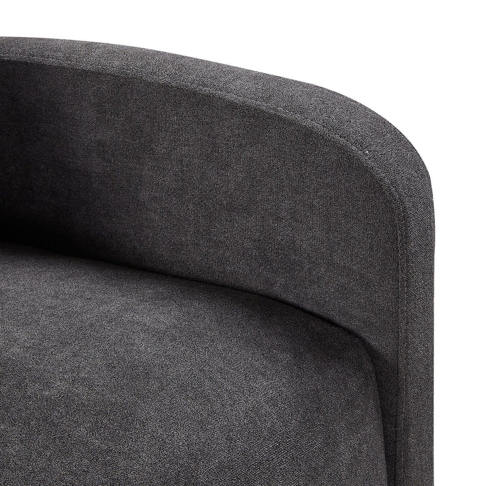 Fauteuil inclinable manuel pivotant à 360°, rembourré en chenille, avec coussin épais et poches latérales