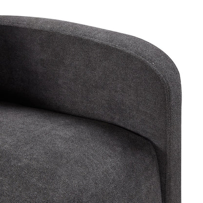 Fauteuil inclinable manuel pivotant à 360°, rembourré en chenille, avec coussin épais et poches latérales