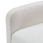 Fauteuil inclinable manuel pivotant à 360°, rembourré en chenille, avec coussin épais et poches latérales