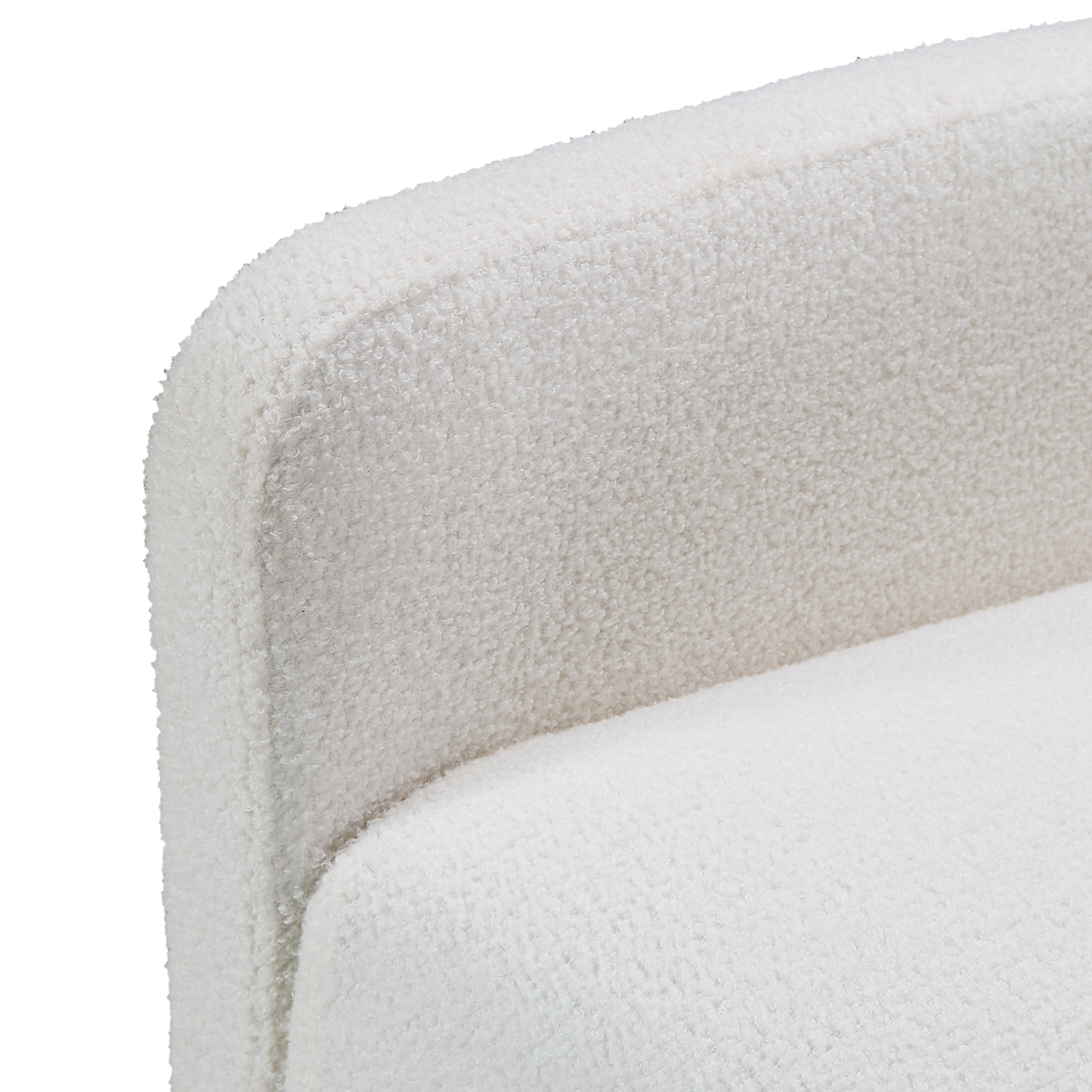 Fauteuil inclinable manuel pivotant à 360°, rembourré en chenille, avec coussin épais et poches latérales