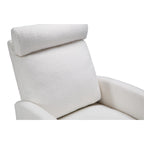 Fauteuil inclinable manuel pivotant à 360°, rembourré en chenille, avec coussin épais et poches latérales