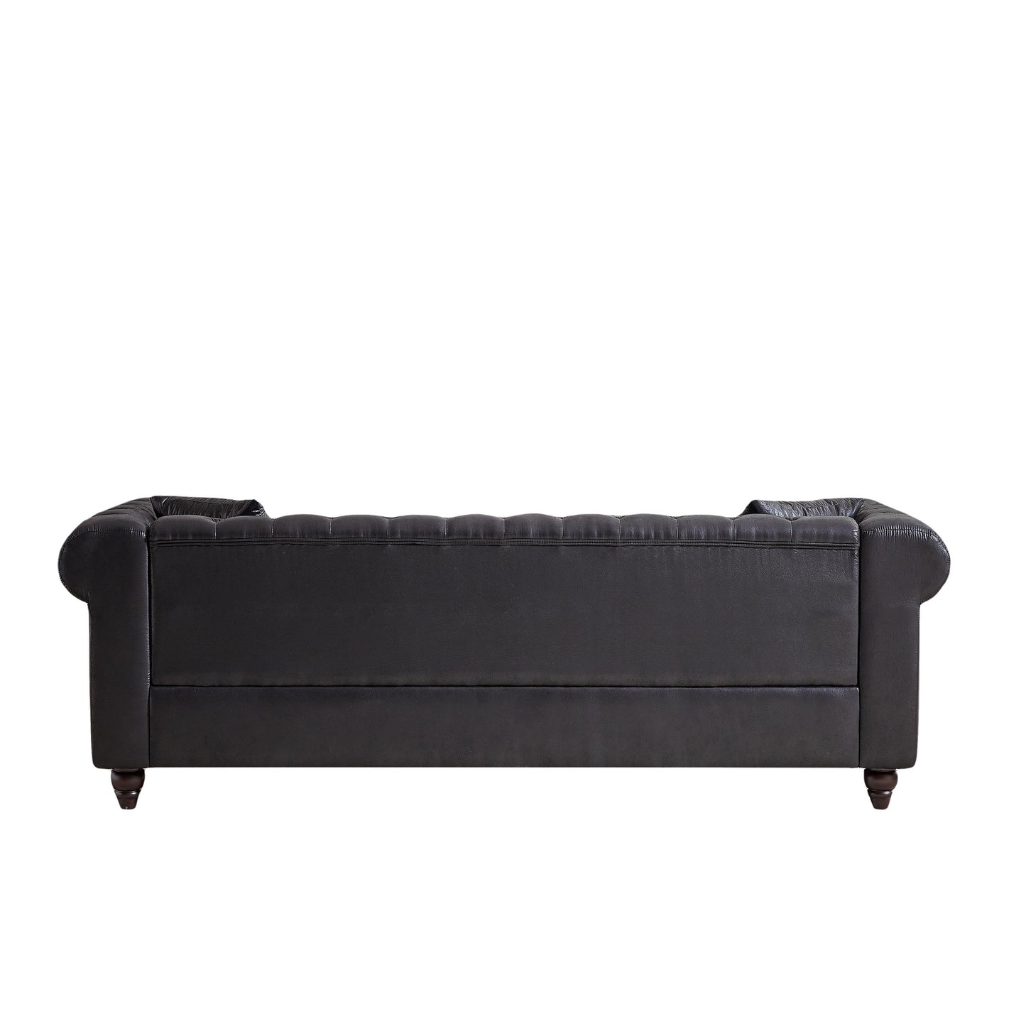 Canapé 3 places Chesterfield 85.5 en tissu technique avec coussins