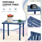 Ensemble de patio extérieur, table et chaises de bistrot en fer résistant aux intempéries, dossier à motif floral, gain de place (vert/bleu/jaune/noir)
