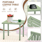 Ensemble de patio extérieur, table et chaises de bistrot en fer résistant aux intempéries, dossier à motif floral, gain de place (vert/bleu/jaune/noir)