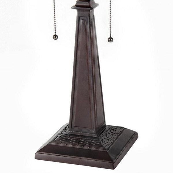 Lampe de table à 2 lumières style Tiffany Mission Design