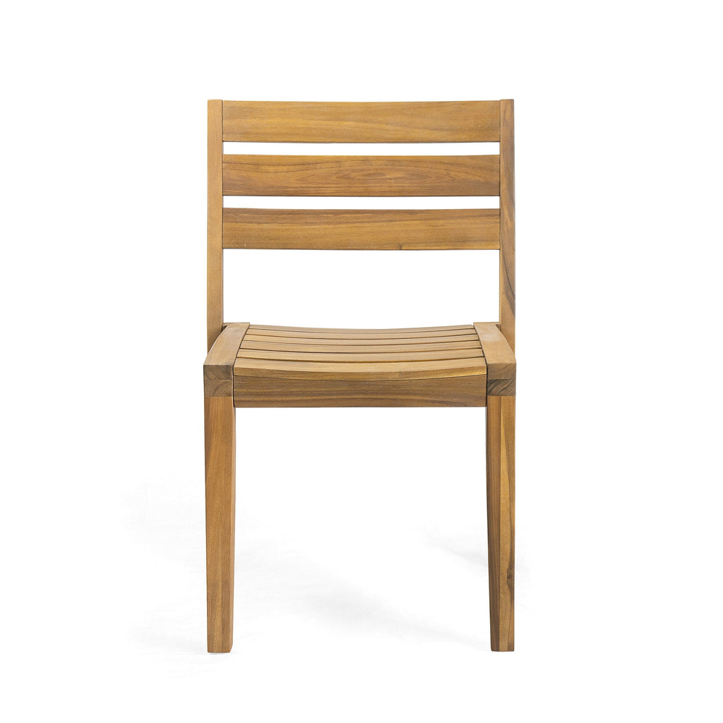 Christopher Knight Home - Ensemble de salle à manger extensible Hampton 7 pièces en bois d'acacia avec trou pour parasol