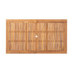 Christopher Knight Home - Ensemble de salle à manger extensible Hampton 7 pièces en bois d'acacia avec trou pour parasol