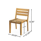 Christopher Knight Home - Ensemble de salle à manger extensible Hampton 7 pièces en bois d'acacia avec trou pour parasol