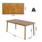 Christopher Knight Home - Ensemble de salle à manger d'extérieur Porter en bois d'acacia 7 pièces