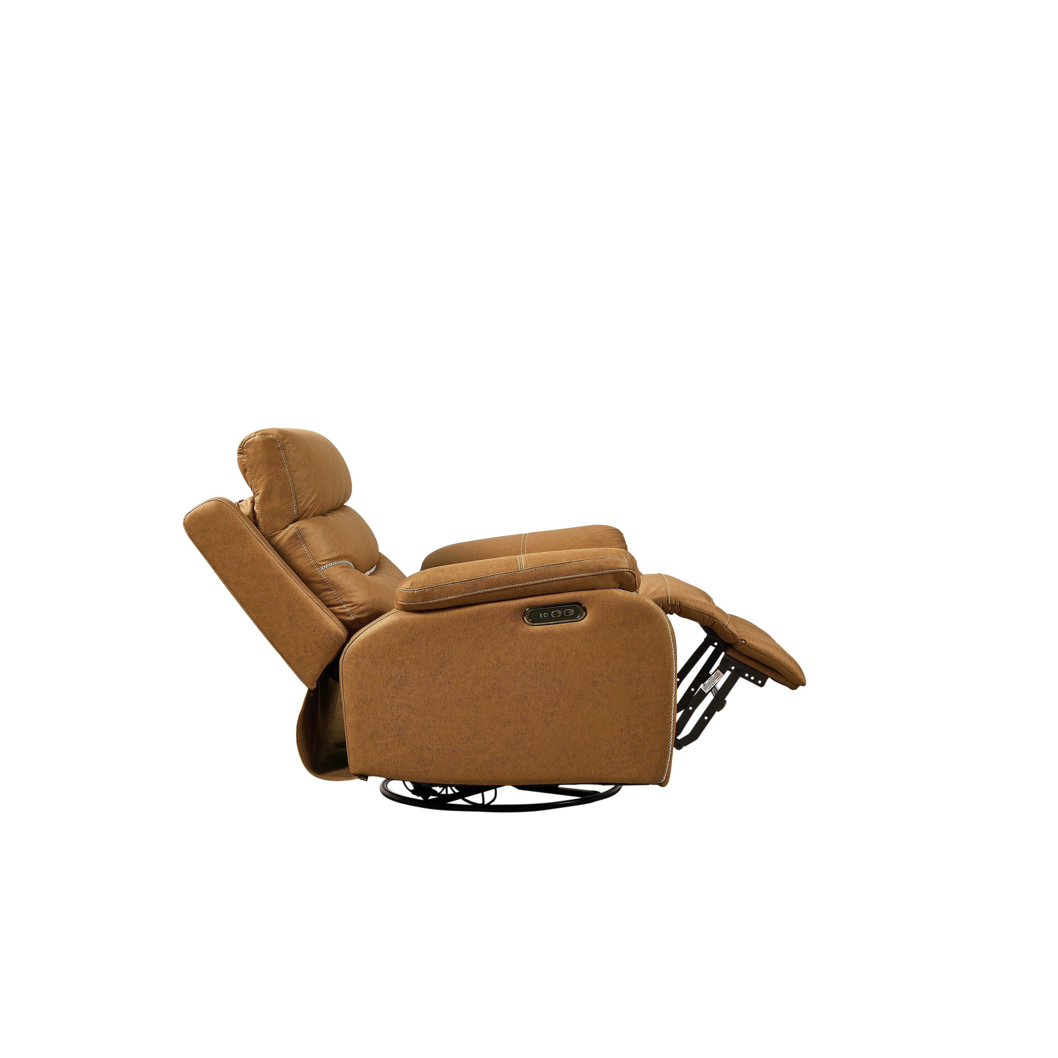Christopher Knight Home - Fauteuil inclinable pivotant à bascule Liyasi à double moteur OKIN avec position infinie, appui-tête électrique et chargement USB