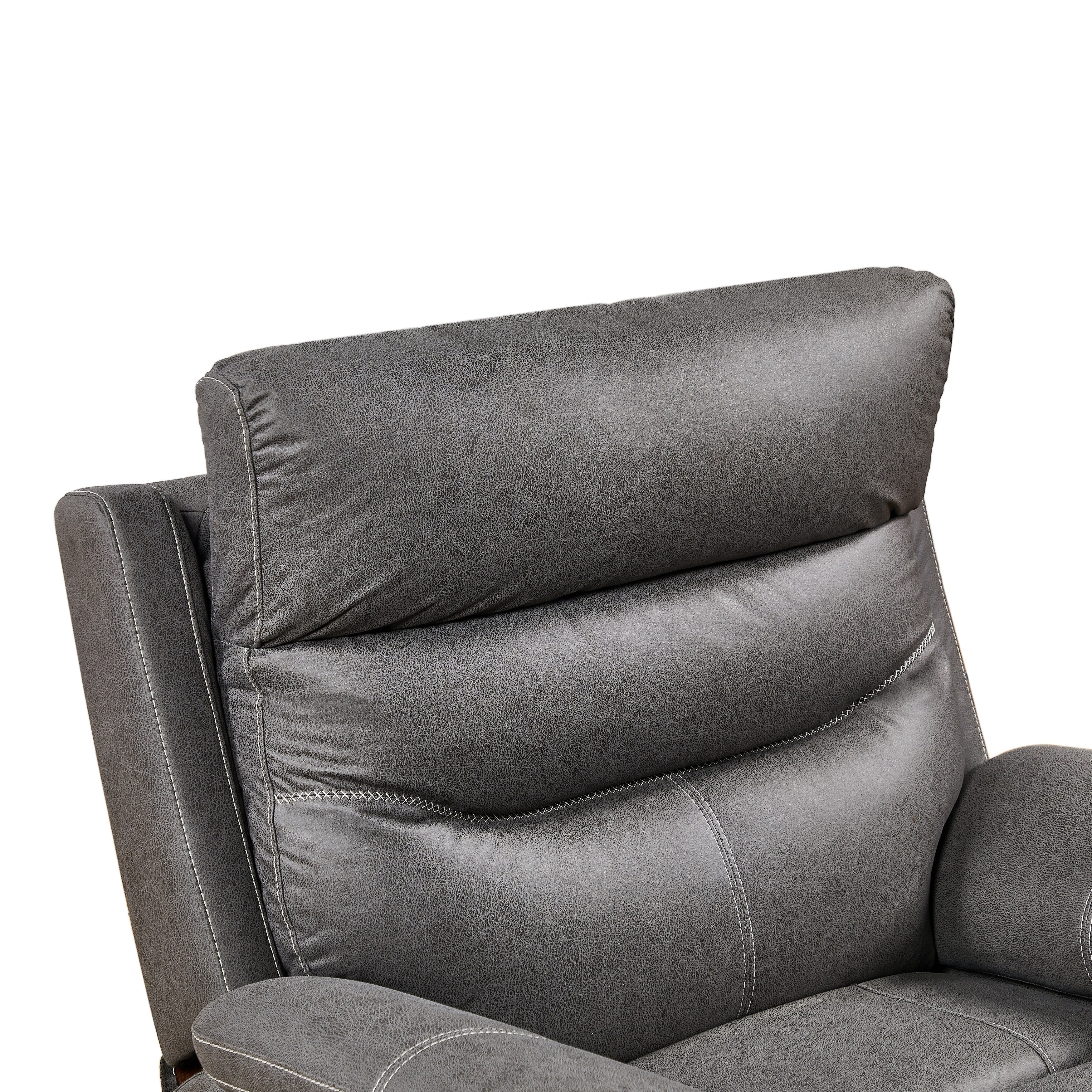 Christopher Knight Home - Fauteuil inclinable pivotant à bascule Liyasi à double moteur OKIN avec position infinie, appui-tête électrique et chargement USB