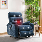 Christopher Knight Home - Fauteuil inclinable électrique Liyasi avec massage, chauffage et fonctionnalités pratiques
