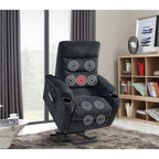 Christopher Knight Home - Fauteuil inclinable électrique Liyasi avec massage, chauffage et fonctionnalités pratiques